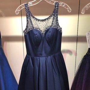 Sherri Hill Navy Homecoming/Party Dress - sz 0